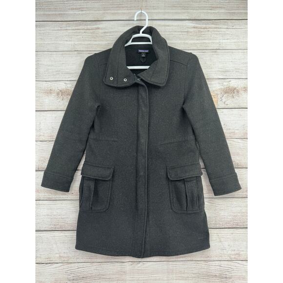 Patagonia Better Sweater Coat Womens Small Dark Gray Fleece Thigh Length - Picture 1 of 12